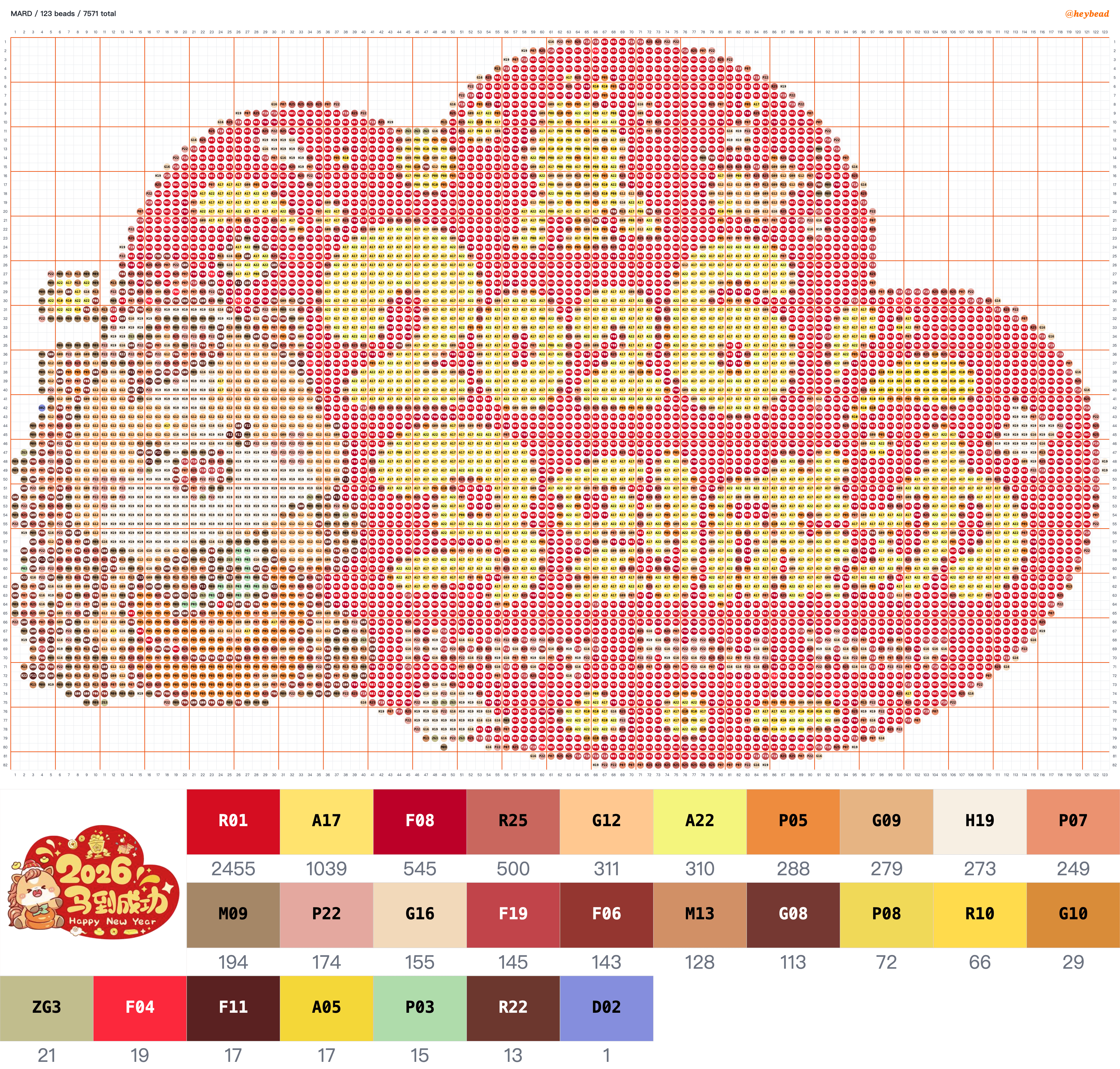 Chibi horse New Year Celebration